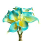 Bunch of 10 Realistic Artificial Calla Lily Flower Stems in Various Colors