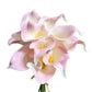Bunch of 10 Realistic Artificial Calla Lily Flower Stems in Various Colors