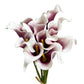 Bunch of 10 Realistic Artificial Calla Lily Flower Stems in Various Colors