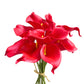 Bunch of 10 Realistic Artificial Calla Lily Flower Stems in Various Colors