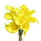 Bunch of 10 Realistic Artificial Calla Lily Flower Stems in Various Colors