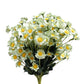 Set of 10 Artificial Daisy Flower Stems in Multiple Colors