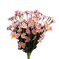 Set of 10 Artificial Daisy Flower Stems in Multiple Colors