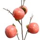 Set of 2 Artificial Persimmon Stems, 28 Inches Tall