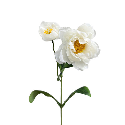 Artificial Poppy Flower Stems (Set of 6) - Multiple Colors Available