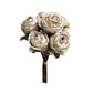 Artificial Toasted Edges Handcrafted Rose Stem (Set of 6)