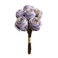 Artificial Toasted Edges Handcrafted Rose Stem (Set of 6)