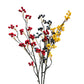 31-Inch Tall Artificial Christmas Berry Stems for Holiday Decor Set of 3