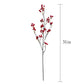 31-Inch Tall Artificial Christmas Berry Stems for Holiday Decor Set of 3