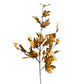 Set of 2 Artificial Maple Leaf Stems for Autumn Decoration