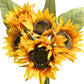 Artificial Sunflower Arrangement with 5 Blooms