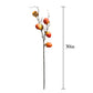 Set of 2 Artificial Persimmon Branch Stems with a Touch of Artificial Snow, 30 inches Tall