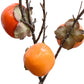 Set of 2 Artificial Persimmon Branches - Lifelike Decorative Stems, 30 inches Tall