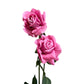 Set of 2 Lifelike Artificial Roses with Long Stems - 30in Tall