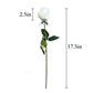 Set of 6 Realistic Stemmed Artificial Roses with Lifelike Touch