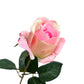 Set of 6 Realistic Stemmed Artificial Roses with Lifelike Touch