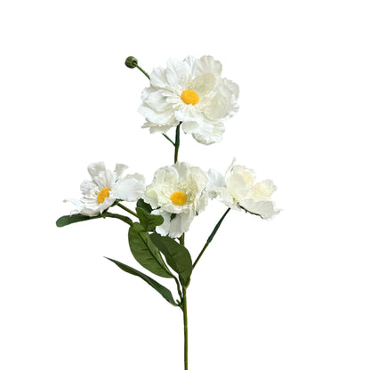 Artificial Poppy Flower Stems (Set of 3)