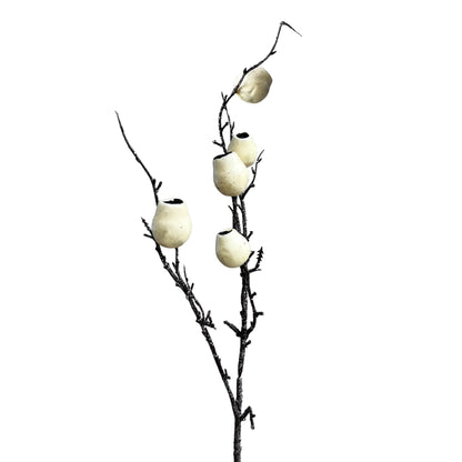 Set of 2 Long-Stemmed Poppy Pipes with Fruit-Shaped Bowls