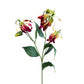 Set of 2 Lifelike Artificial Flame Lily Stems, 30 inches Tall
