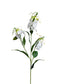 Set of 2 Lifelike Artificial Flame Lily Stems, 30 inches Tall