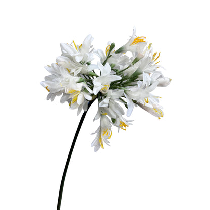 Agapanthus Artificial Flowers Set - 2-Pack Long-Stem 32" African Lily Elegance