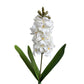 Artificial Hyacinth Flower Stems - 16" with Triple Leaf Design, Varied Hues