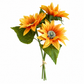Real Touch PU Sunflower Bundle – 3 Stems