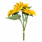 Real Touch PU Sunflower Bundle – 3 Stems