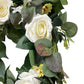 Artificial Rose & Eucalyptus Wreath