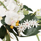 Artificial Orchids & Banyan Leaf Wreath