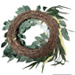 Artificial Orchids & Banyan Leaf Wreath