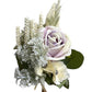 Faux Dahlia, Rose, and Gardenia Flower Bouquet - Elegant Artificial Floral Arrangement