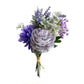 Artificial Purple Daisy Tea Rose Lavender and Dandelion Bouquet Arrangement