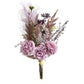Artificial Purple Peony Wild Daisy Reed Grass Bouquet Arrangement