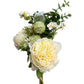 Artificial Peony, Daisy, Rabbit's Ear, Eucalyptus Bouquet Arrangement