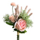 Artificial Rose and Flower Meadow Bouquet Arrangement
