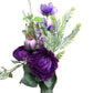 Regal Purple Ranunculus Arrangement - 17" Artificial Flower Bouquet