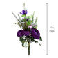 Regal Purple Ranunculus Arrangement - 17" Artificial Flower Bouquet