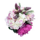 Elegant Faux Floral Bouquet - 15-inch Pink and Cream Artificial Flower Arrangement