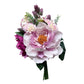 Elegant Faux Floral Bouquet - 15-inch Pink and Cream Artificial Flower Arrangement