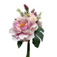 Elegant Faux Floral Bouquet - 15-inch Pink and Cream Artificial Flower Arrangement