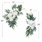 Wedding Sign Corner Flowers Set of 2 – White Floral Wedding Decor