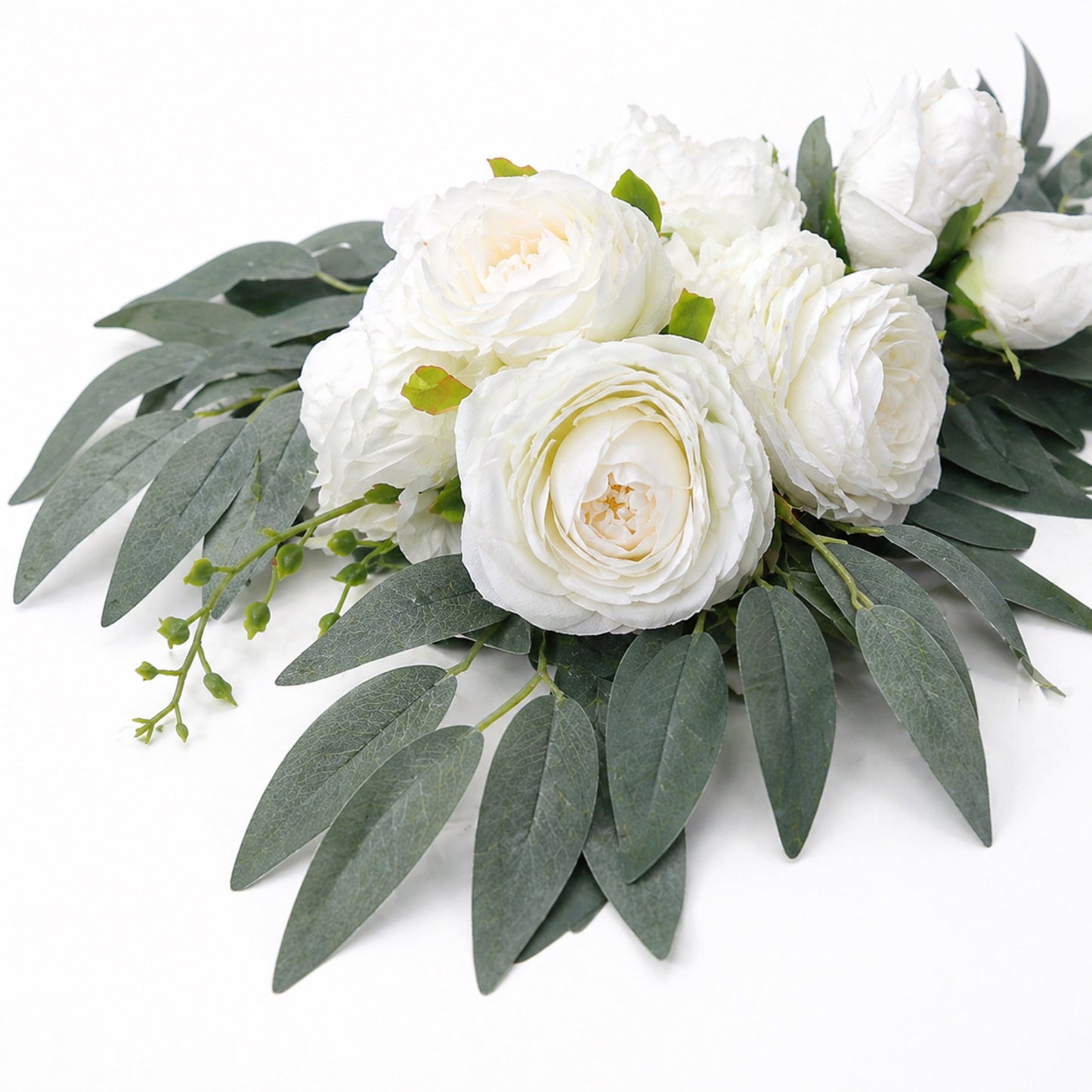 Wedding Sign Corner Flowers Set of 2 – White Floral Wedding Decor
