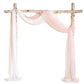 Elegant Sheer Voile Wedding Arch Draping Curtains (Set of 2)