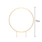 Classic Round Iron Wedding Arch - Elegant Gold Finish
