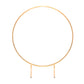 Classic Round Iron Wedding Arch - Elegant Gold Finish