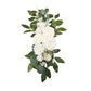 White Rose and Eucalyptus Wedding Arch Backdrop Decor - Set of 2