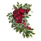 Artificial Red Rose Wedding Arch Decor (Set of 2)