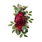 Artificial Red Rose Wedding Arch Decor (Set of 2)