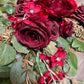 Artificial Red Rose Wedding Arch Decor (Set of 2)
